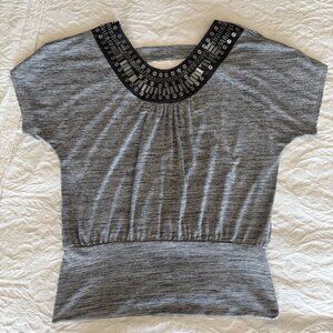 Grey Holiday Blouse
